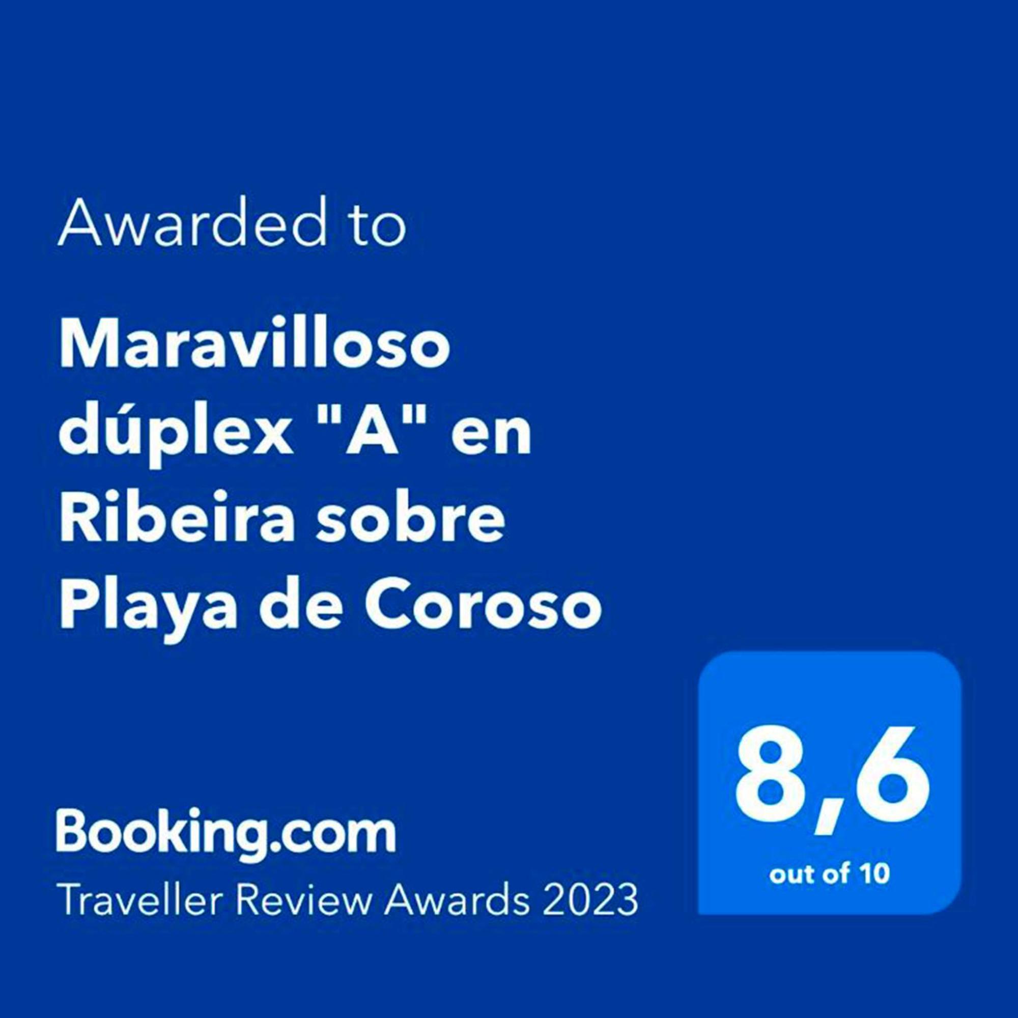 Apartamento Frente Al Mar Playa De Coroso リベイラ エクステリア 写真